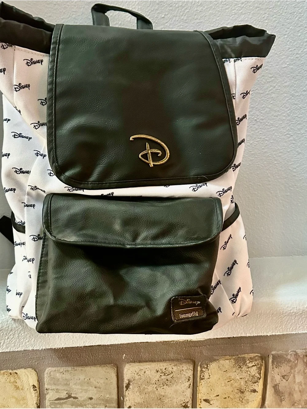 Disney backpack black and white